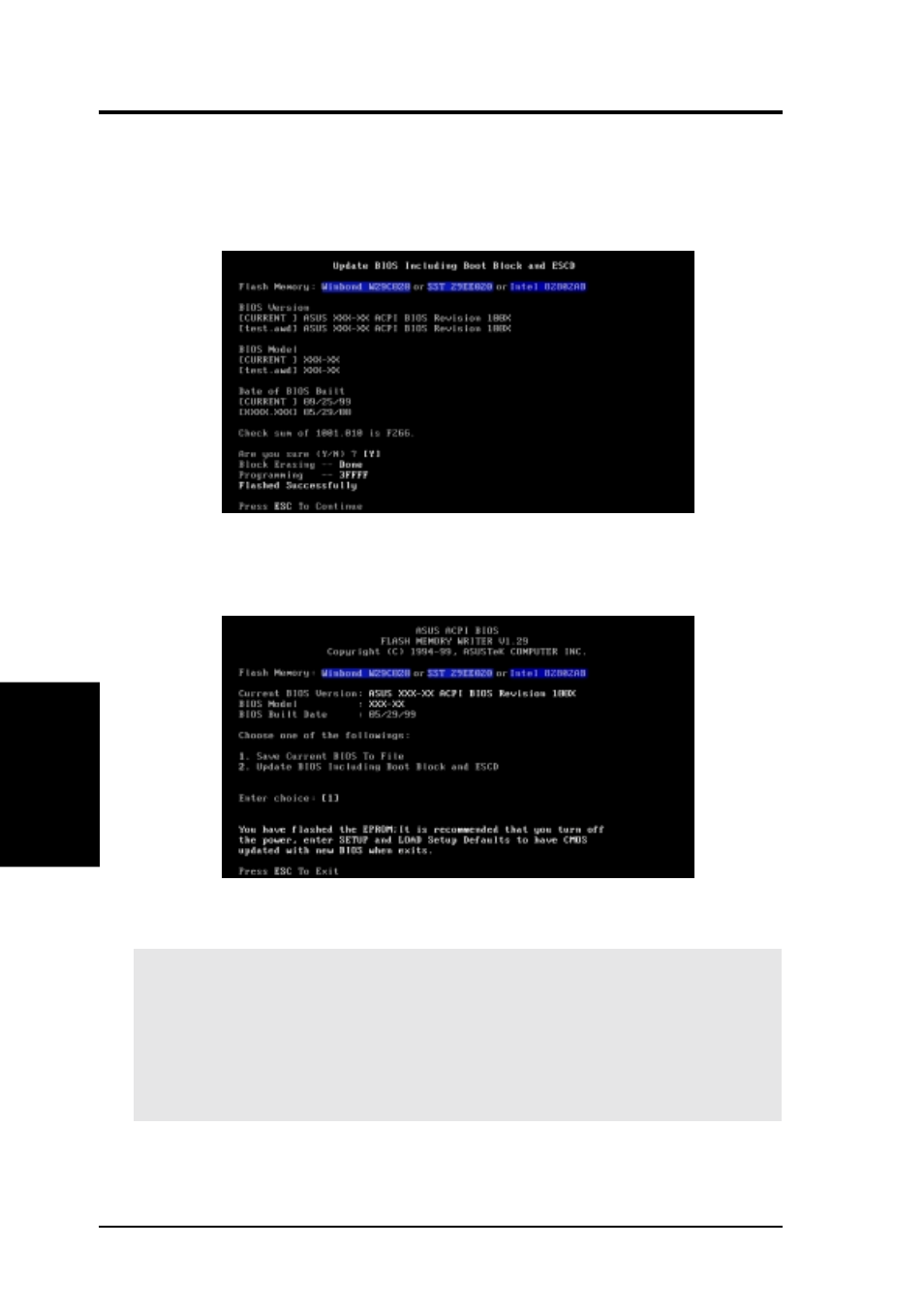 Bios setup | Asus CUV266 User Manual | Page 50 / 104