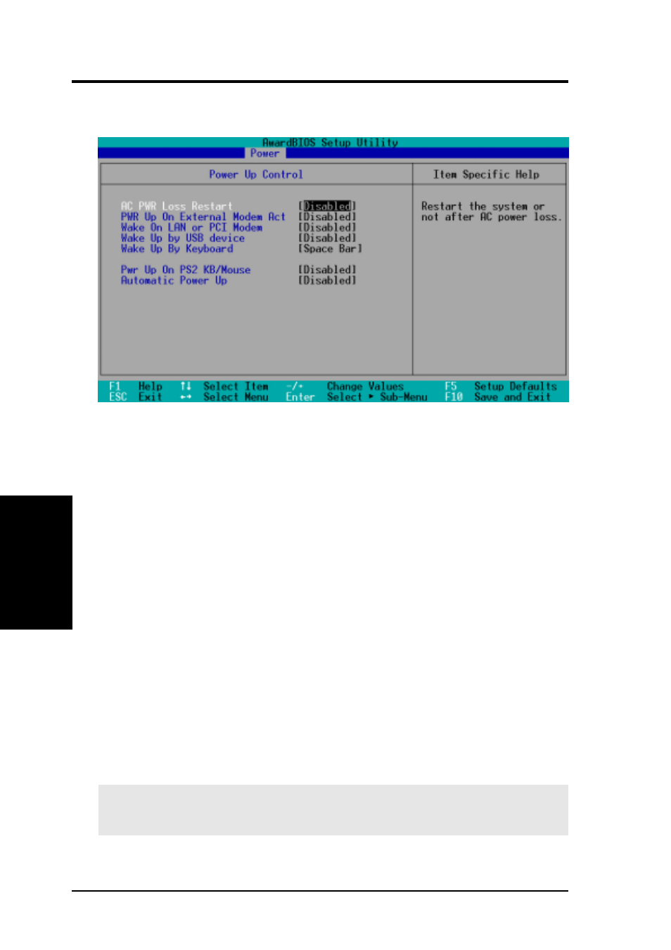 Bios setup, 1 power up control | Asus CUV266 User Manual | Page 76 / 104