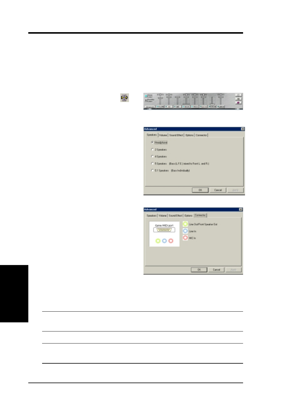 Software setup, 3 audio feature setup | Asus CUV266 User Manual | Page 86 / 104