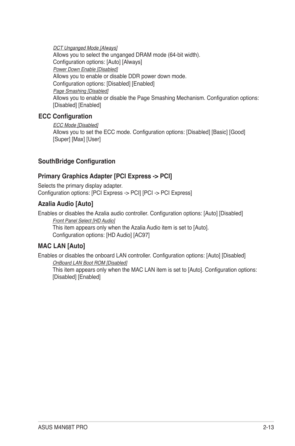 Asus M4N68T PRO User Manual | Page 51 / 64