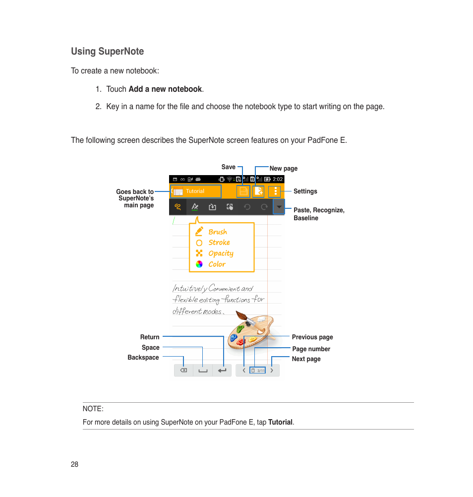 Asus PadFone E User Manual | Page 28 / 58