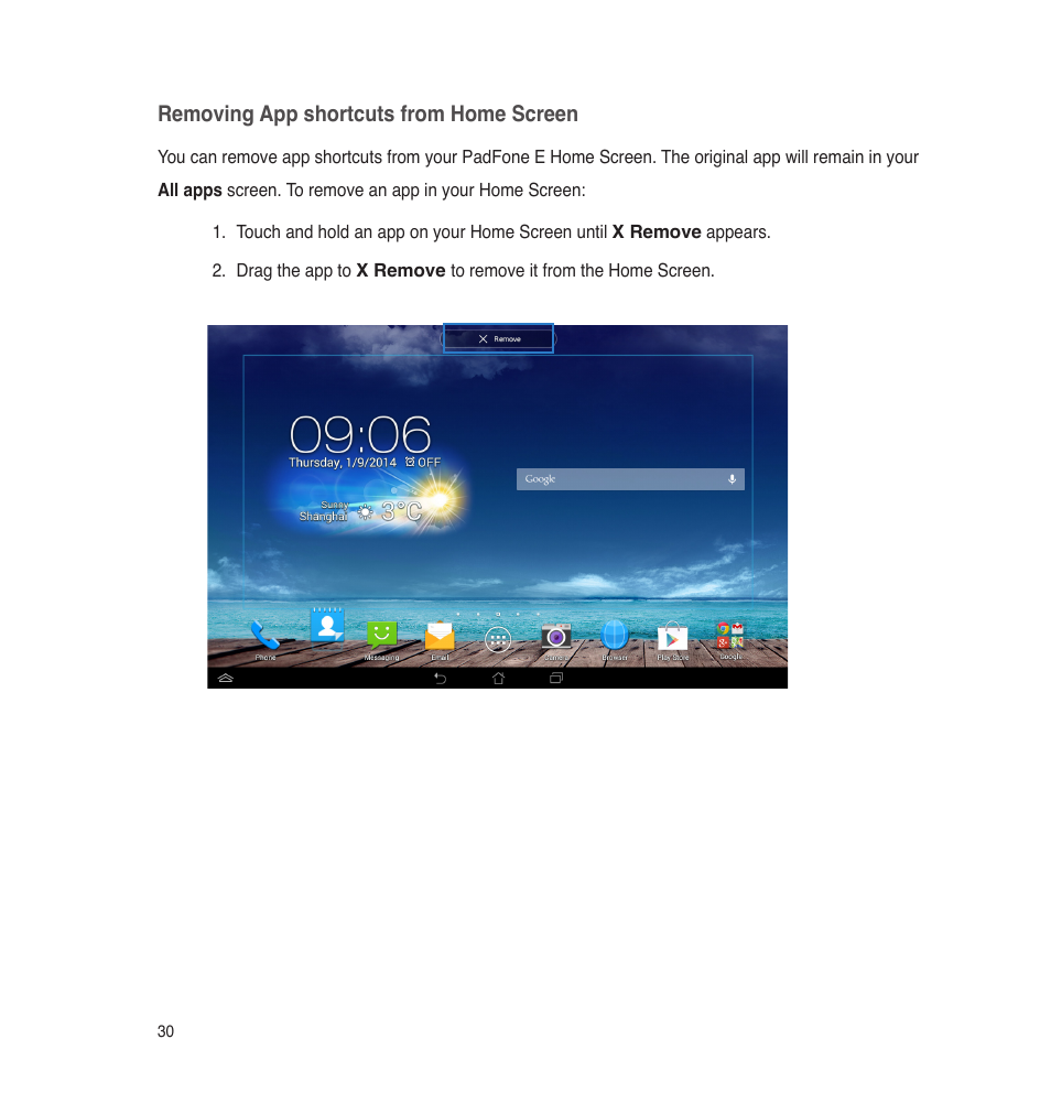 Asus PadFone E User Manual | Page 30 / 58