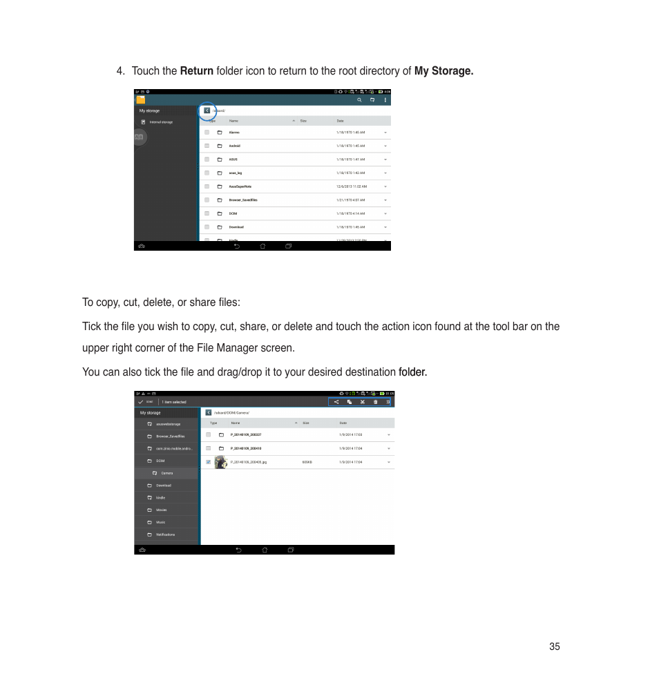 Asus PadFone E User Manual | Page 35 / 58