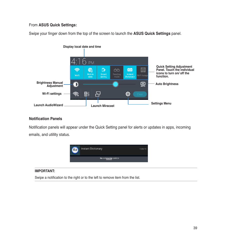 Asus PadFone E User Manual | Page 39 / 58