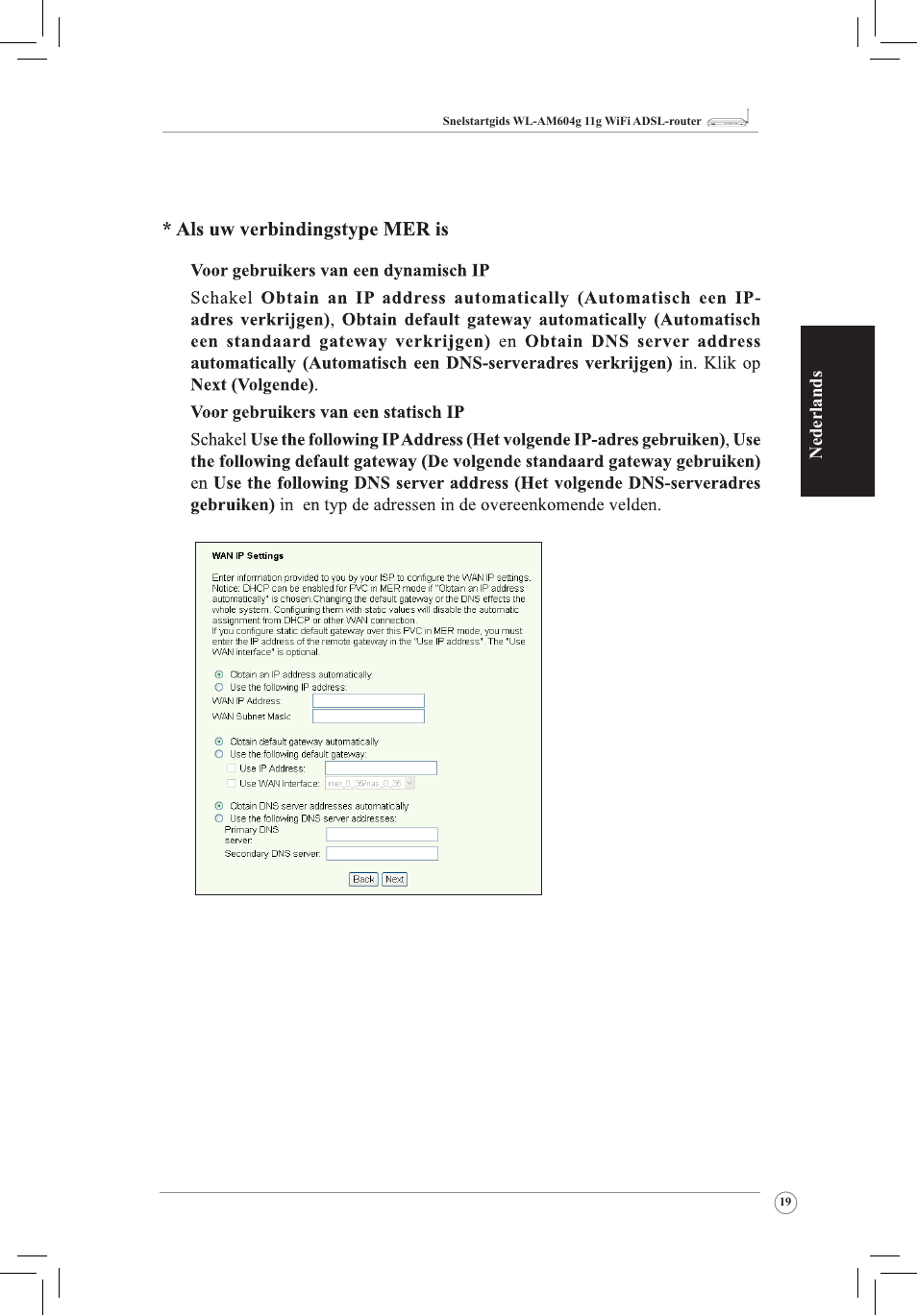 Nederlands | Asus WL-AM604g User Manual | Page 21 / 108