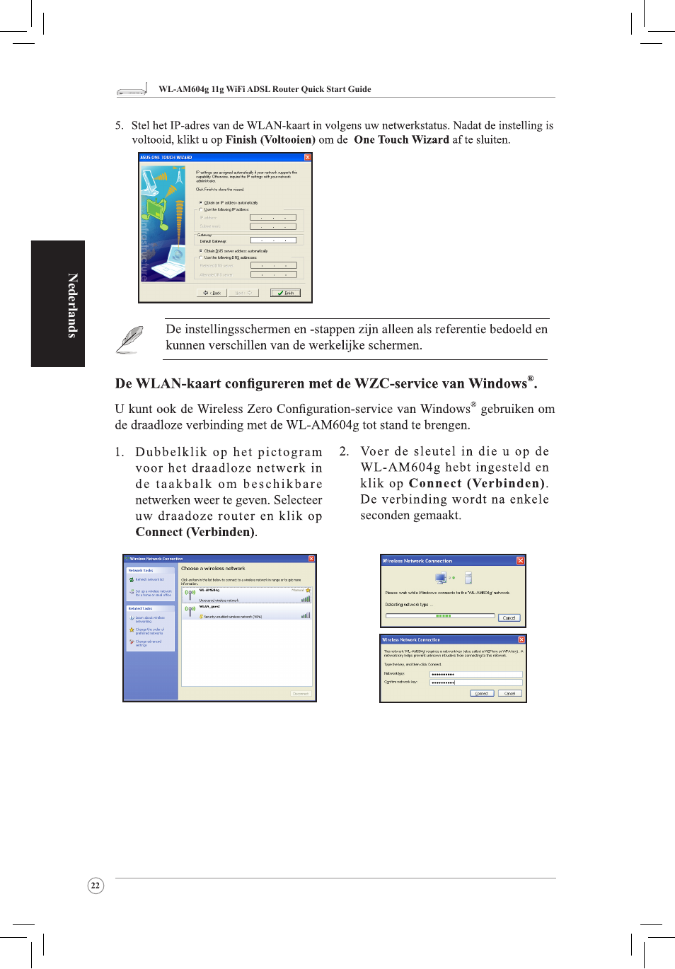 Nederlands | Asus WL-AM604g User Manual | Page 24 / 108