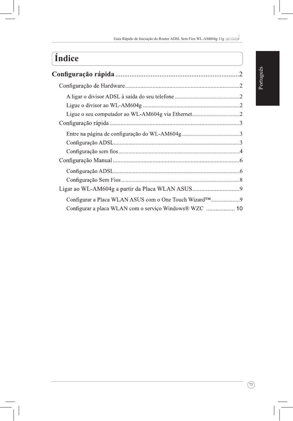 Índice | Asus WL-AM604g User Manual | Page 75 / 108