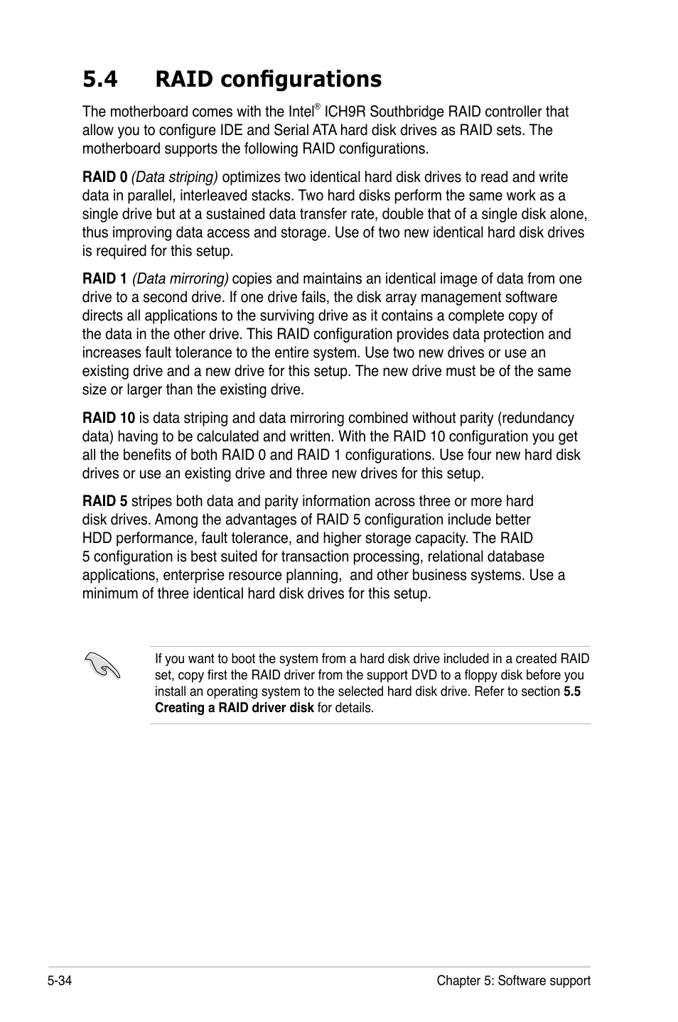 4 raid configurations | Asus P5K Premium/WiFi-AP User Manual | Page 144 / 182