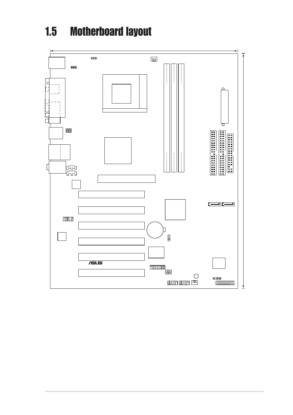 5 motherboard layout, Via kt600, Pci1 | Chipset | Asus A7V600-X User Manual | Page 19 / 78