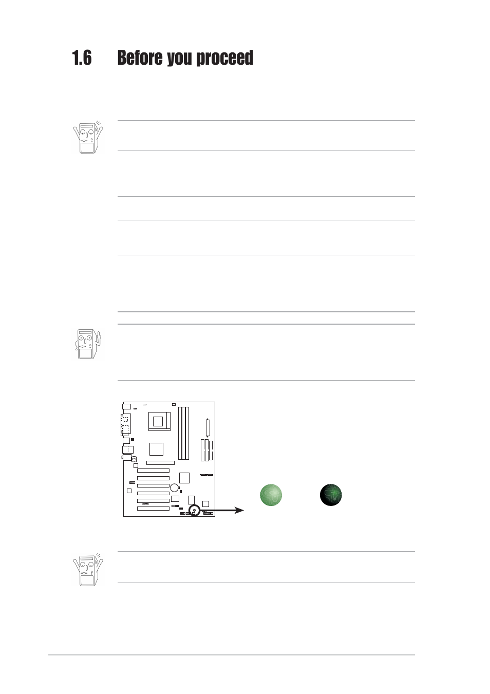 6 before you proceed | Asus A7V600-X User Manual | Page 20 / 78