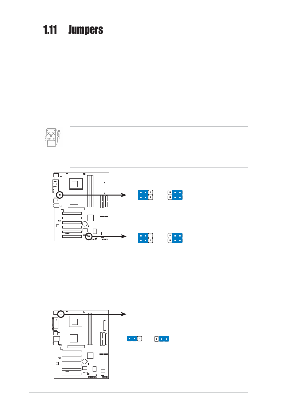 11 jumpers | Asus A7V600-X User Manual | Page 26 / 78