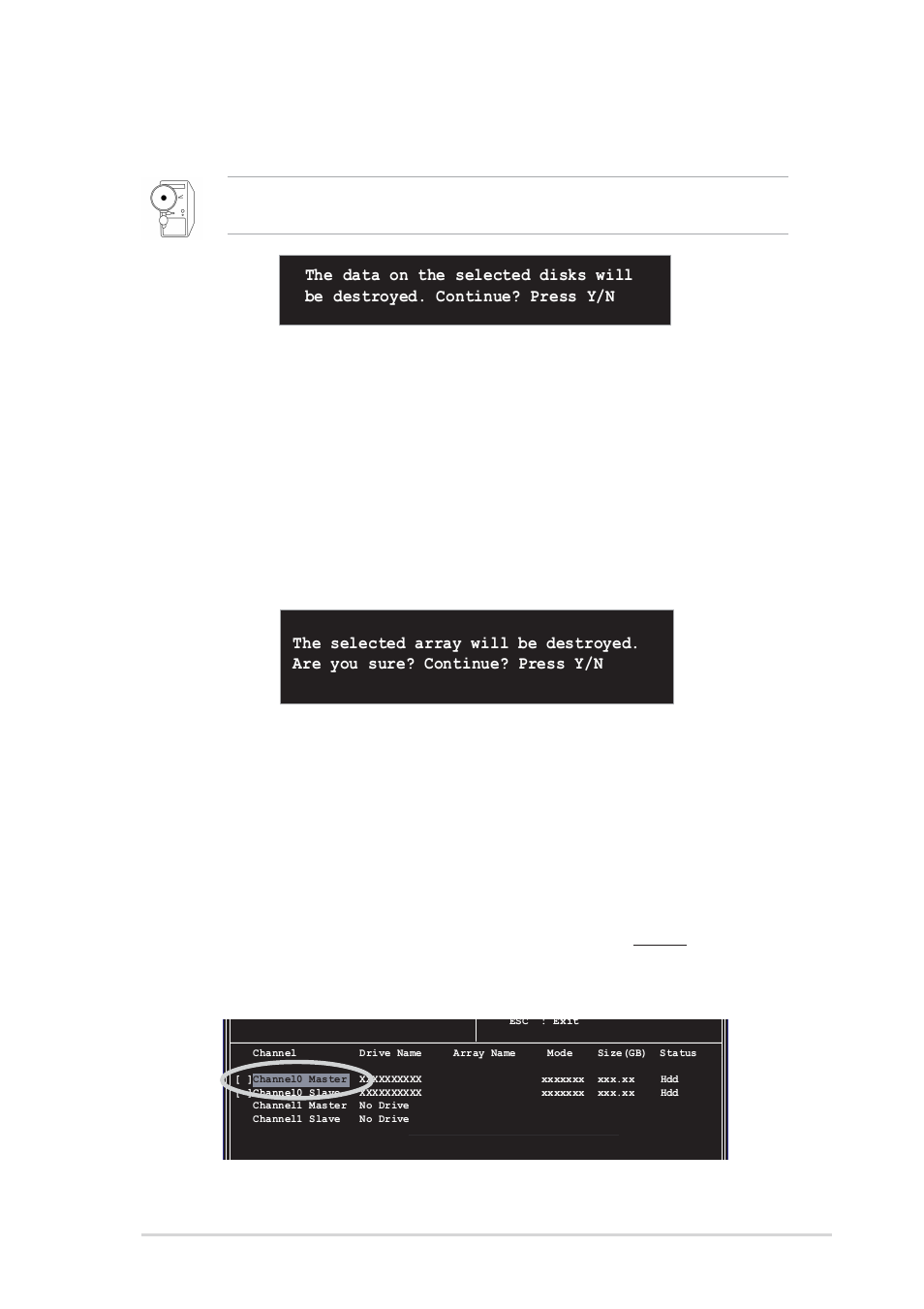 5 select boot array, 4 delete array | Asus A7V600-X User Manual | Page 77 / 78