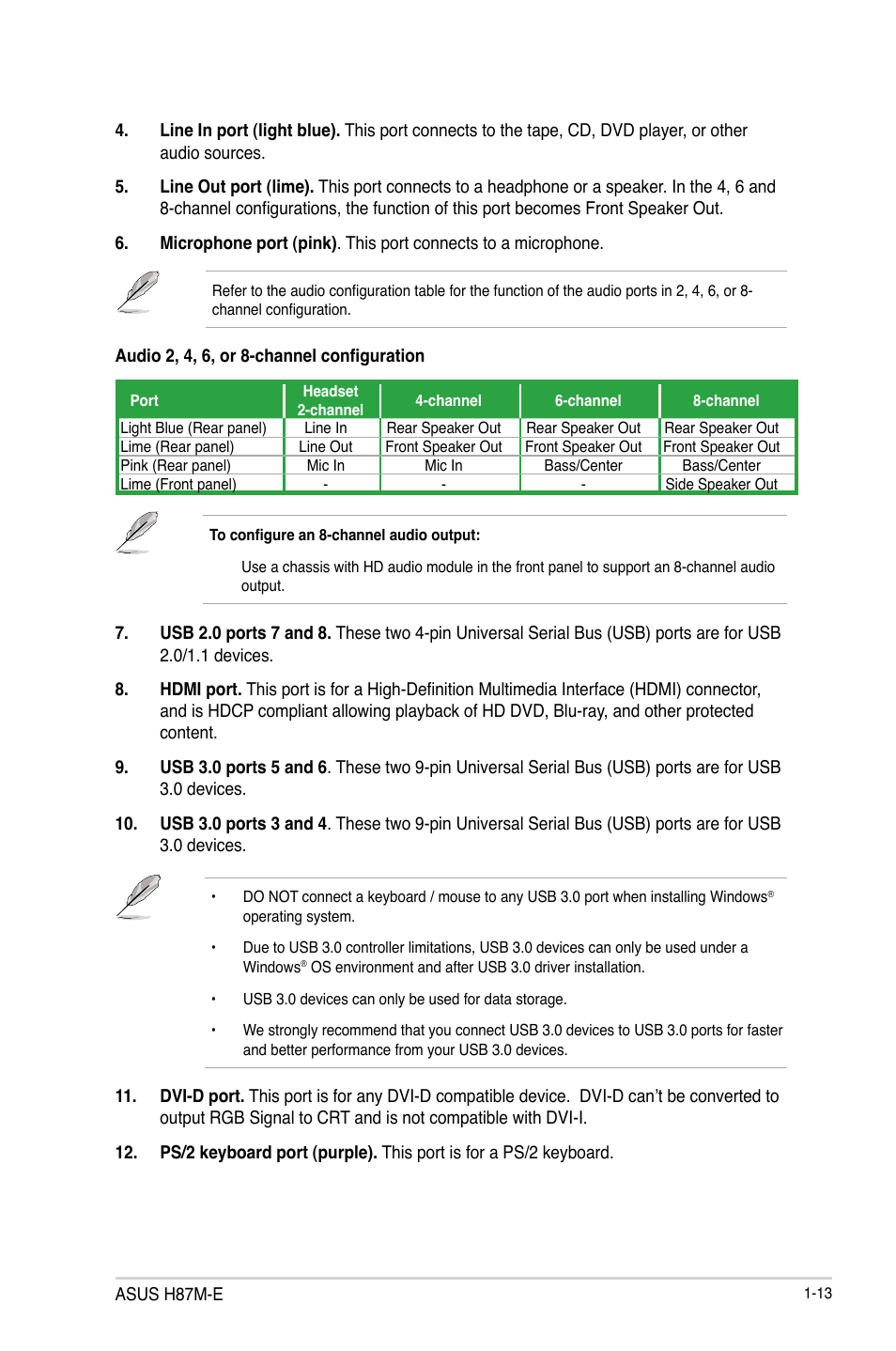 Asus H87M-E User Manual | Page 21 / 74