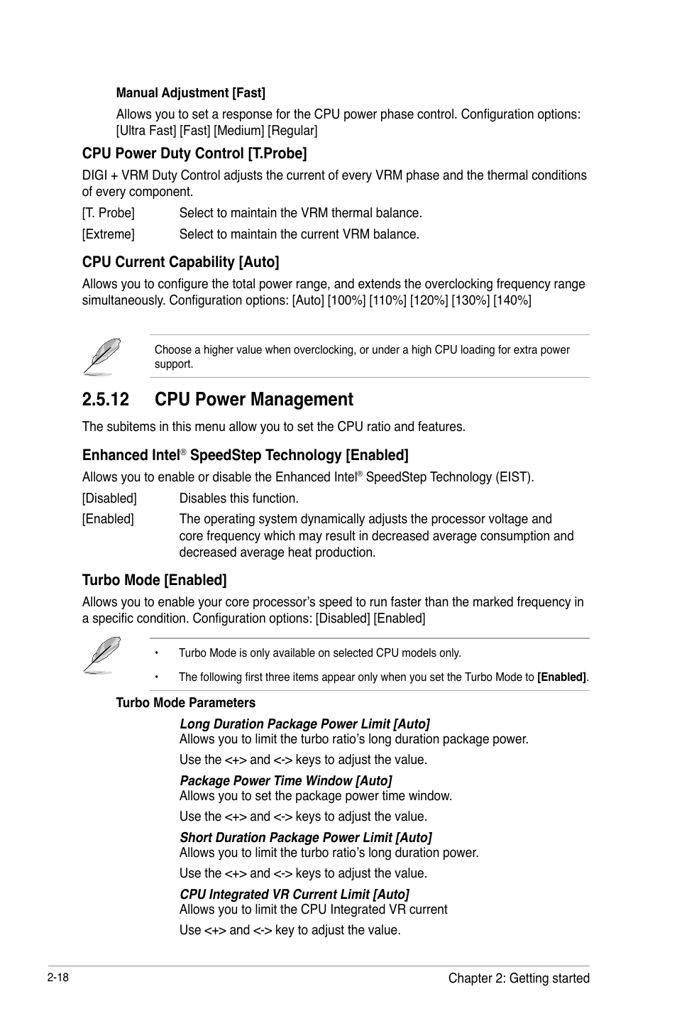 12 cpu power management | Asus H87M-E User Manual | Page 46 / 74