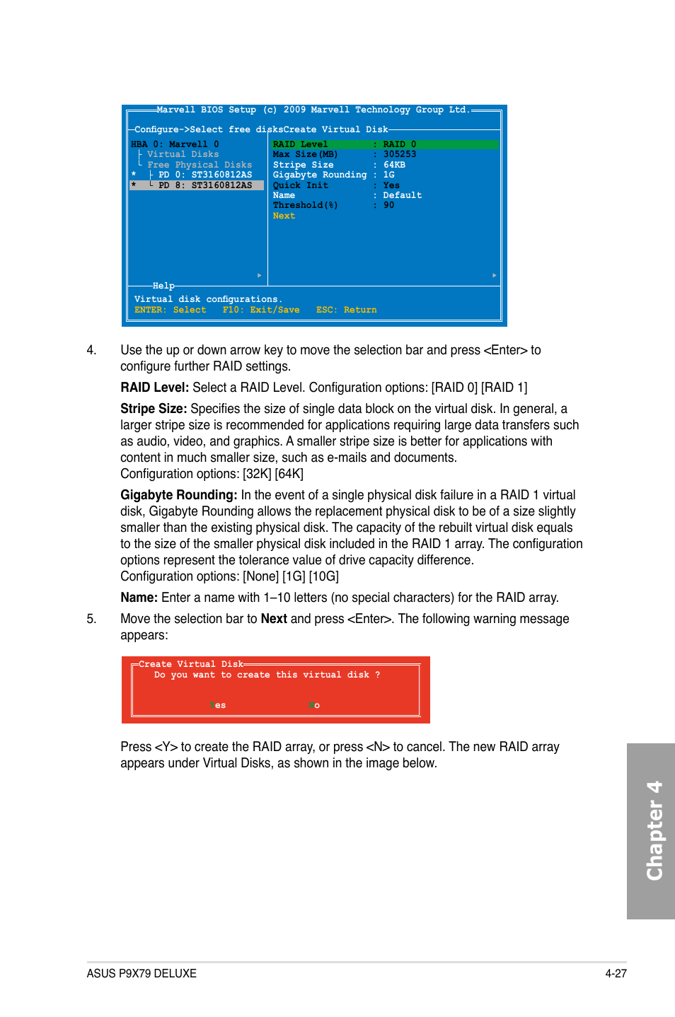 Chapter 4 | Asus P9X79 DELUXE User Manual | Page 155 / 172