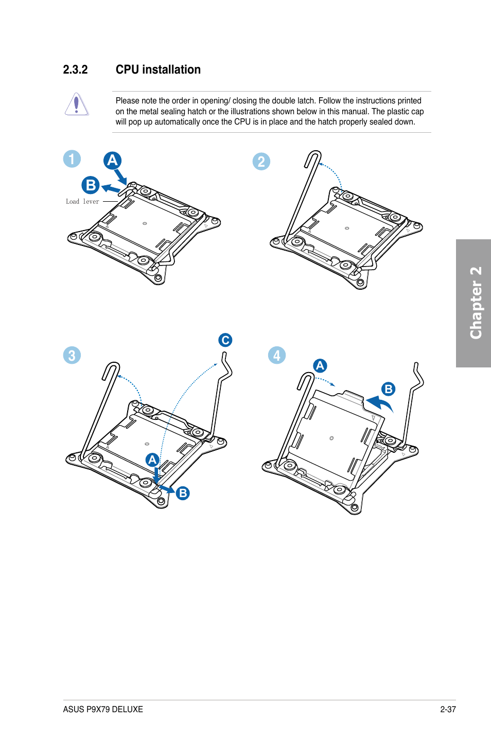 Chapter 2 | Asus P9X79 DELUXE User Manual | Page 57 / 172