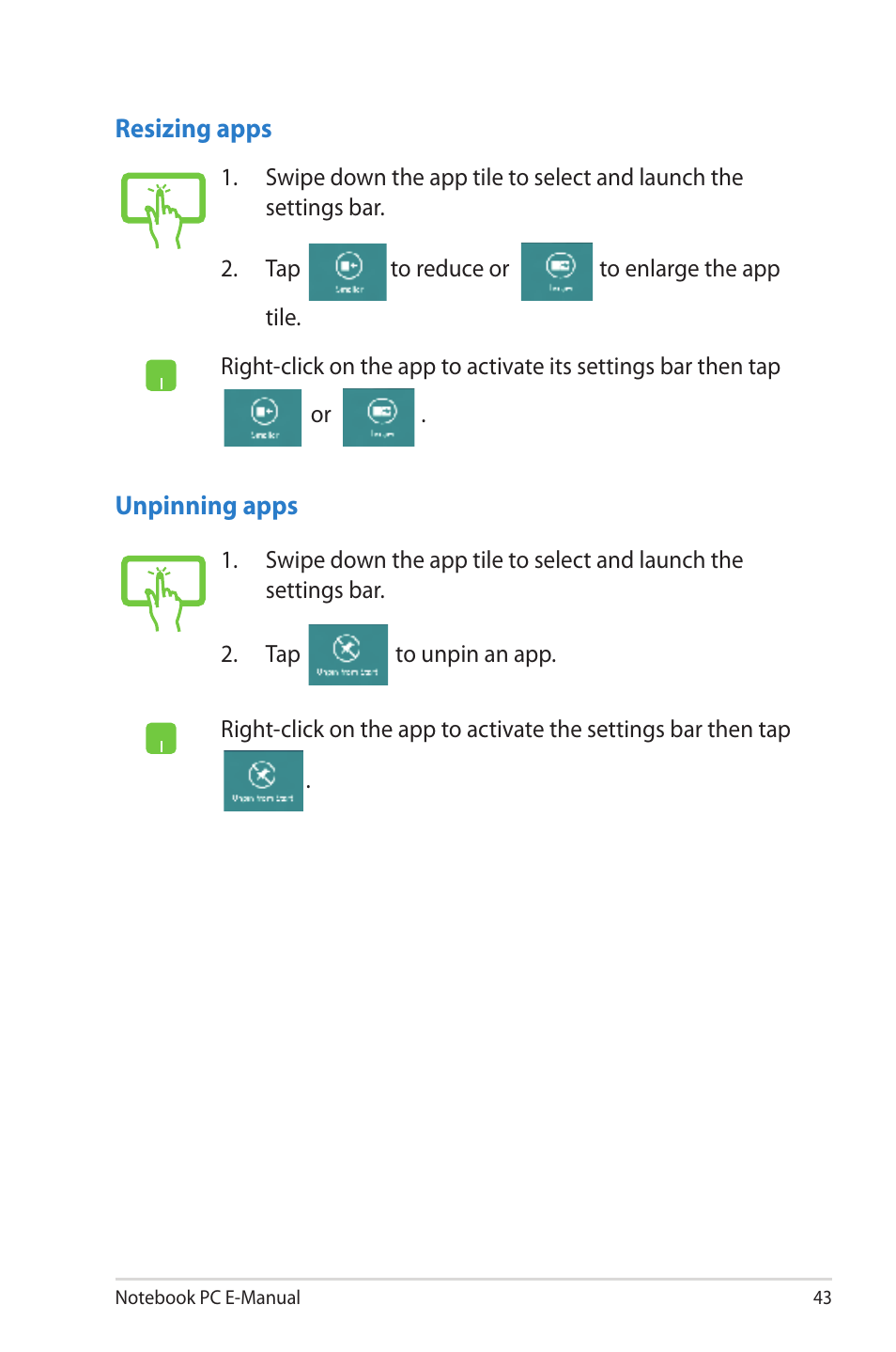 Asus TAICHI31 User Manual | Page 43 / 110