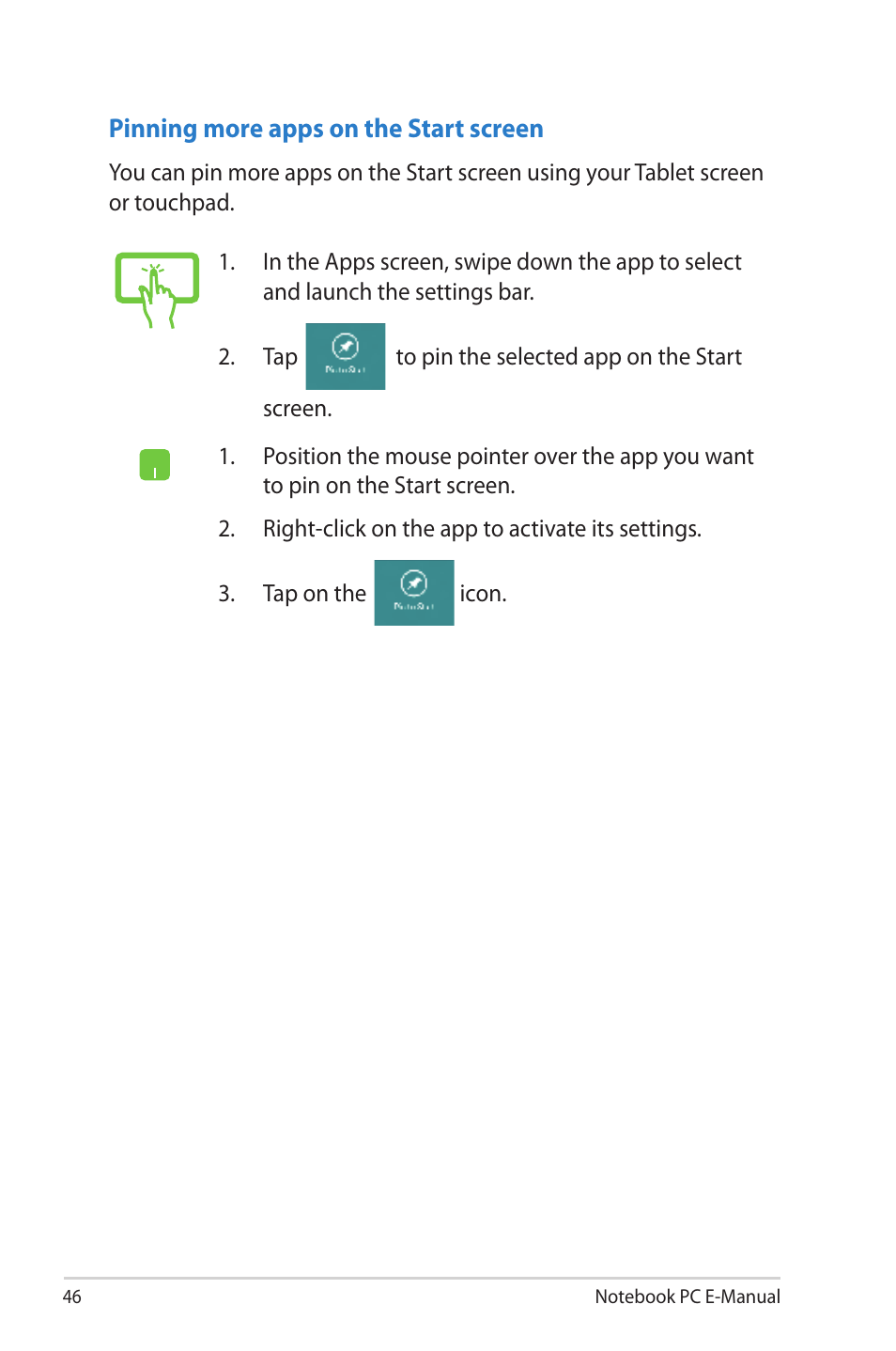 Asus TAICHI31 User Manual | Page 46 / 110