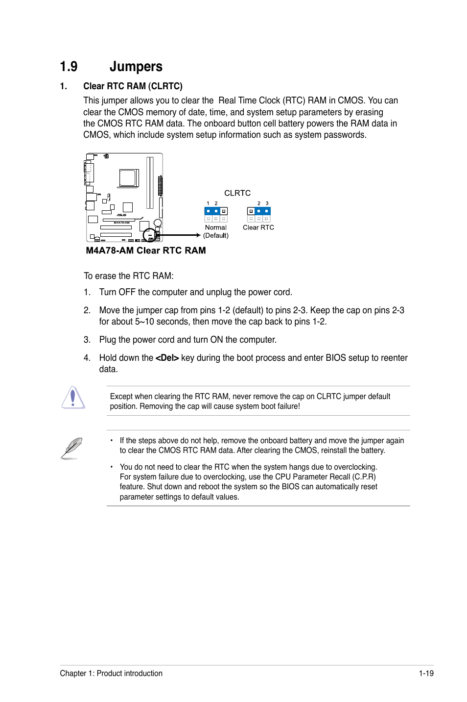 9 jumpers | Asus M4A78-AM User Manual | Page 29 / 64