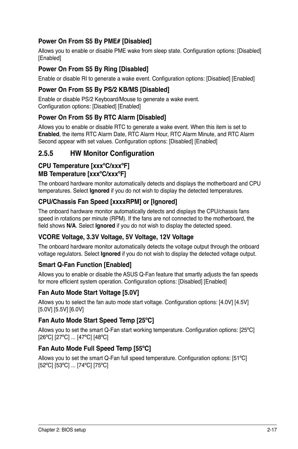 5 hw monitor configuration | Asus M4A78-AM User Manual | Page 59 / 64