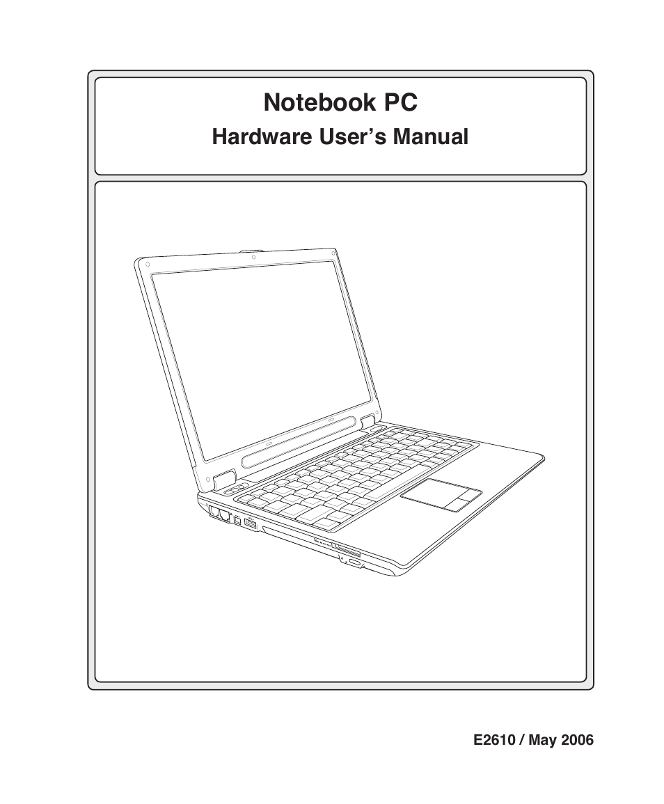 Asus W6F User Manual | 75 pages