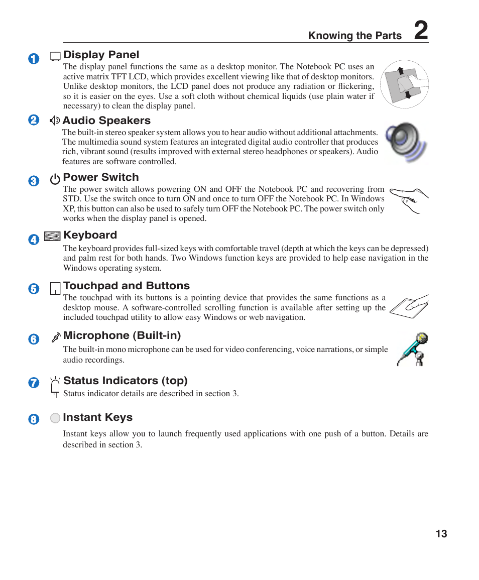Asus W6F User Manual | Page 13 / 75