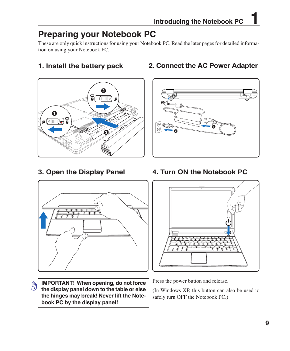 Asus W6F User Manual | Page 9 / 75