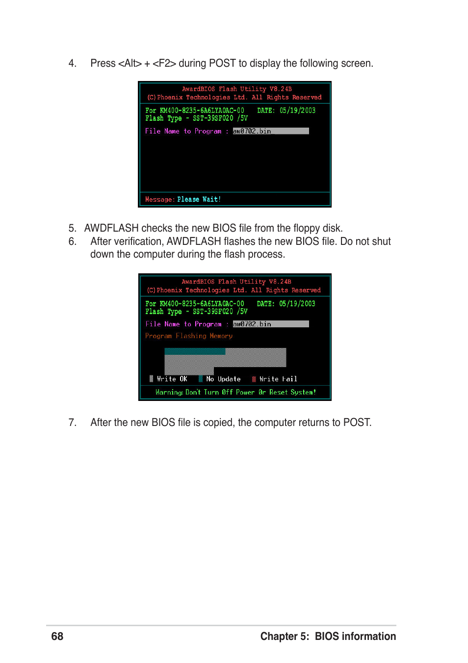 Asus Terminator A7VT User Manual | Page 68 / 98