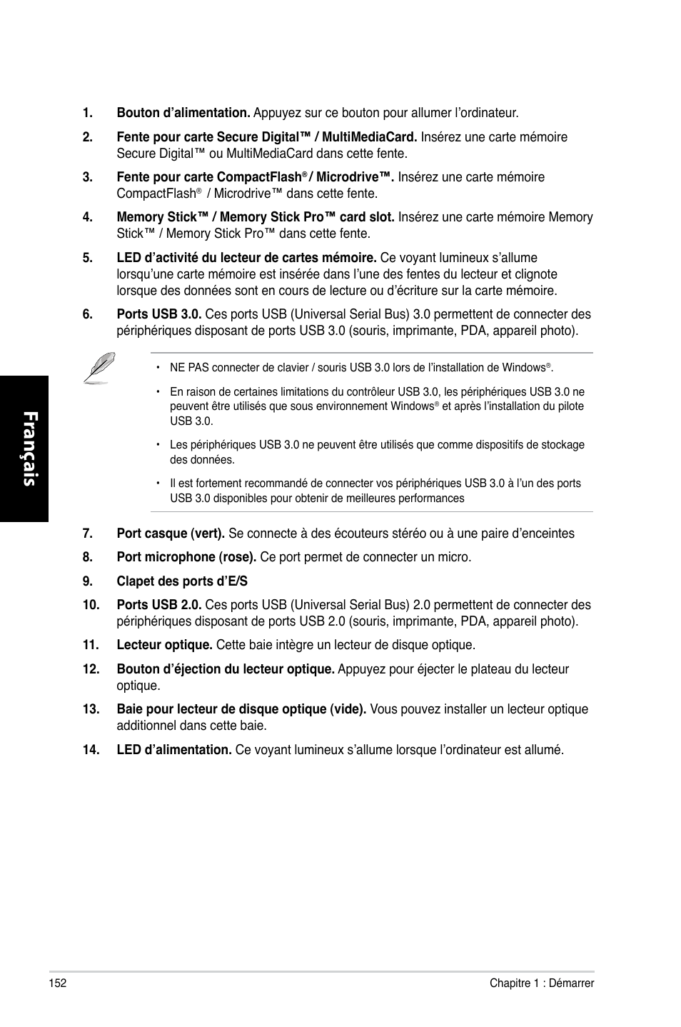 Fr anç ais fr anç ais fr anç ais fr anç ais | Asus CG8265 User Manual | Page 152 / 350