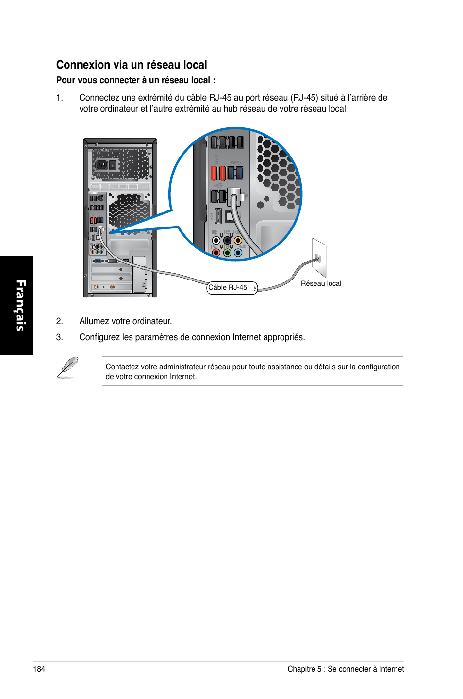 Fr anç ais fr anç ais fr anç ais fr anç ais | Asus CG8265 User Manual | Page 184 / 350