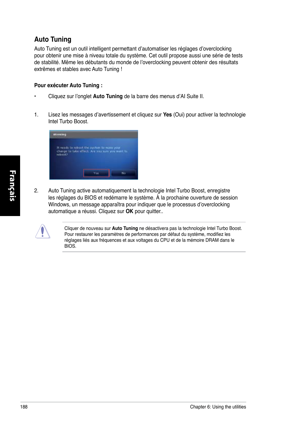 Fr anç ais fr anç ais fr anç ais fr anç ais | Asus CG8265 User Manual | Page 188 / 350