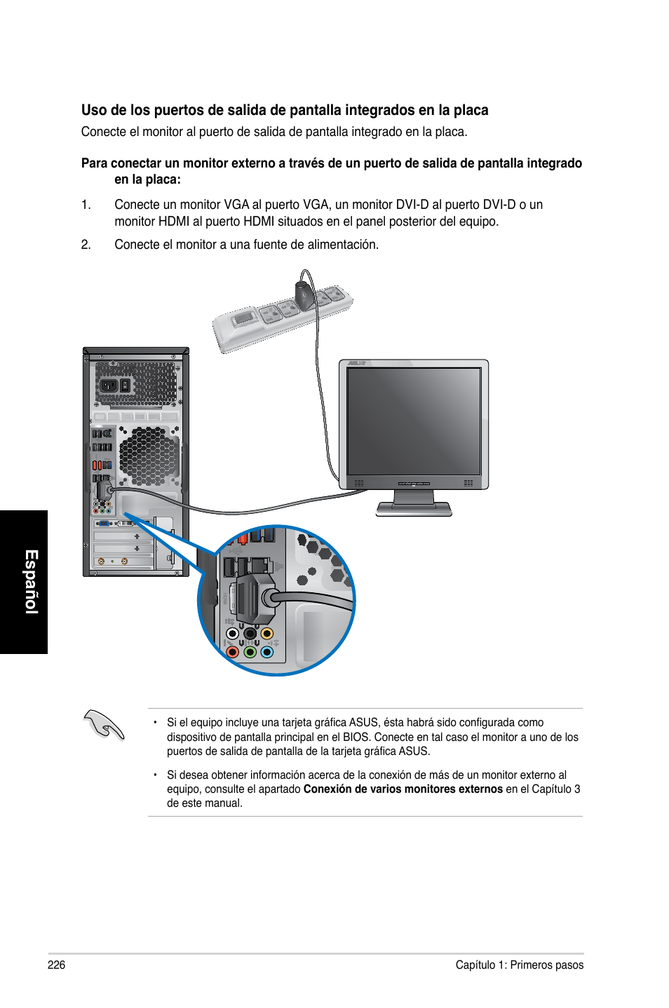 Español | Asus CG8265 User Manual | Page 226 / 350