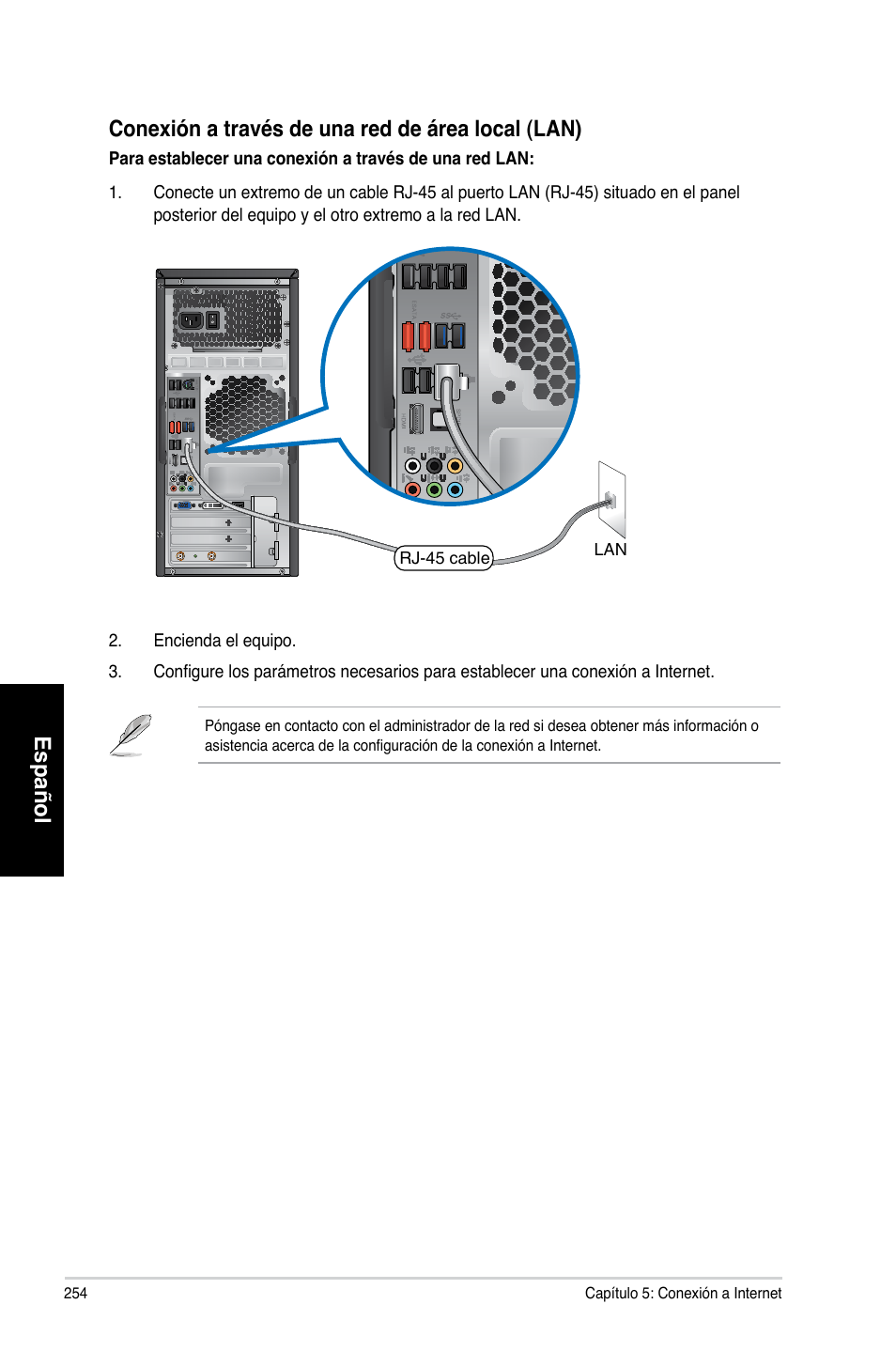 Español | Asus CG8265 User Manual | Page 254 / 350