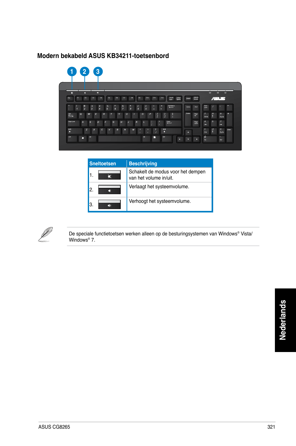 Nederlands | Asus CG8265 User Manual | Page 321 / 350