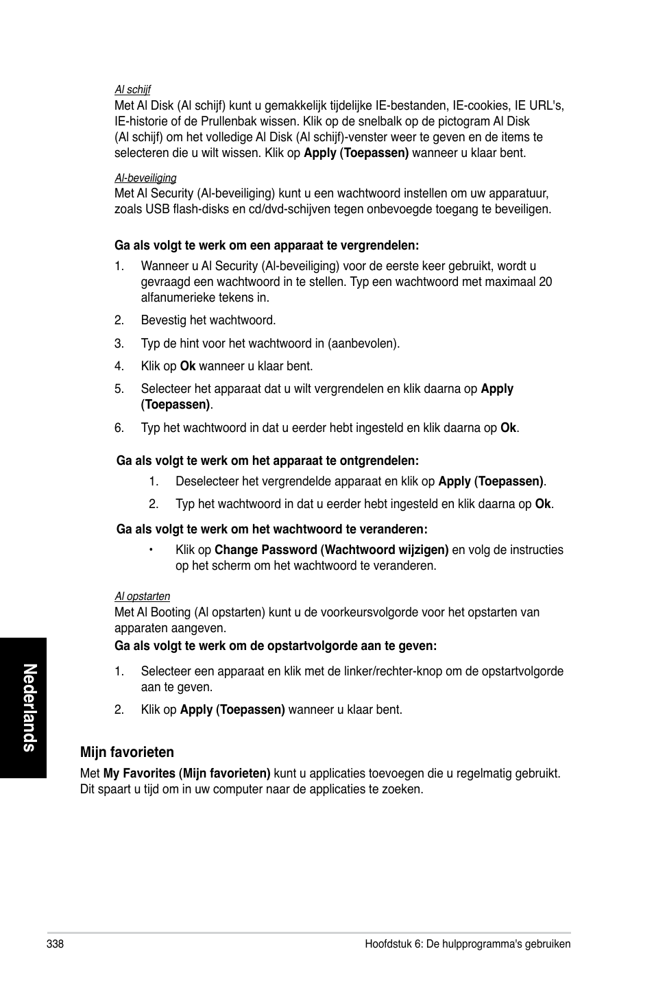 Nederlands | Asus CG8265 User Manual | Page 338 / 350