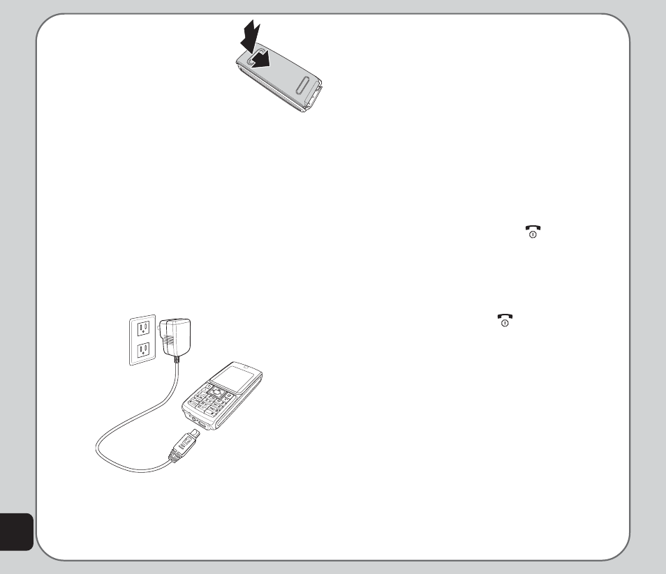 Charging the battery, Turning the phone on/off | Asus V66 User Manual | Page 16 / 70