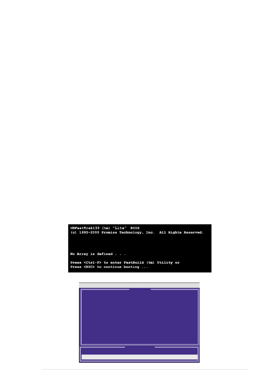 1 installing the hard disks, 2 enter fasttrak100 bios and fastbuild utility | Asus A7V333 User Manual | Page 105 / 140