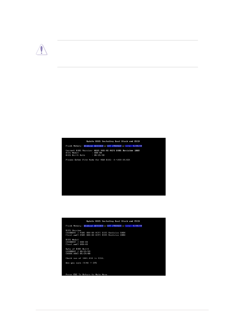 2 updating bios procedures | Asus A7V333 User Manual | Page 67 / 140