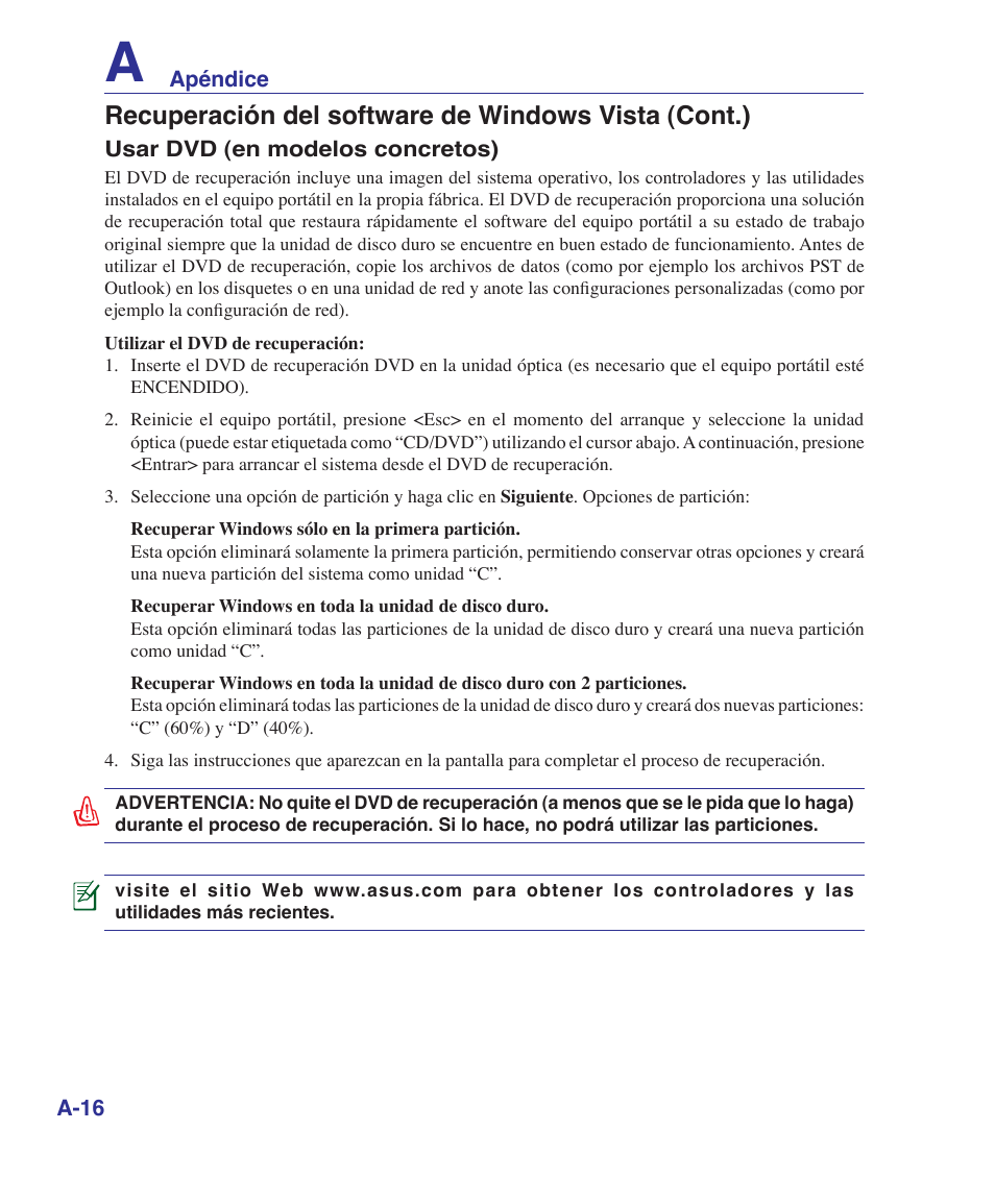 Asus U6V User Manual | Page 72 / 88