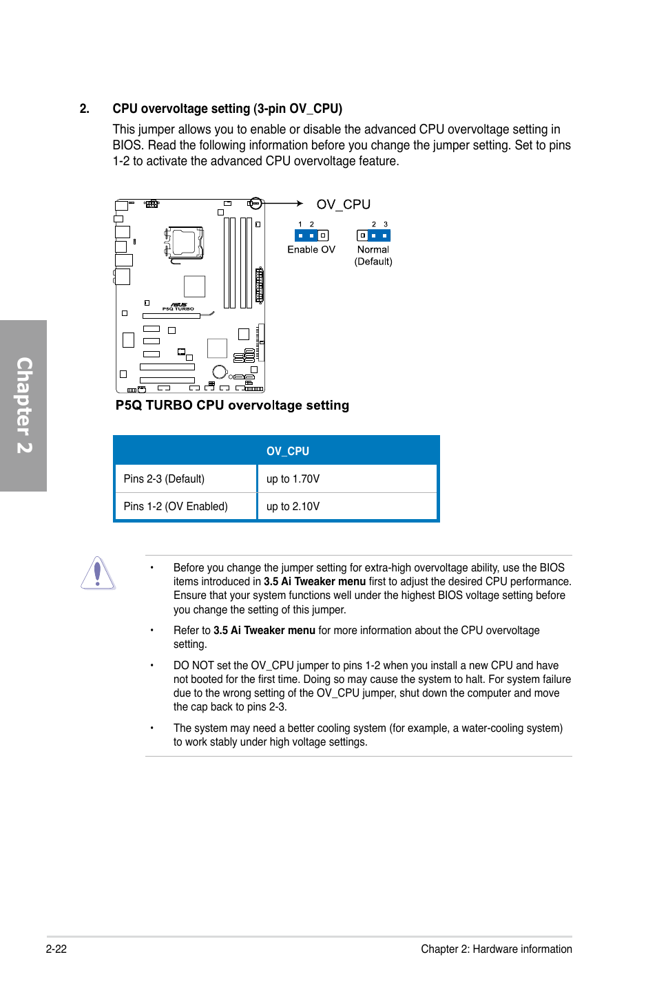 Chapter 2 | Asus P5Q TURBO User Manual | Page 40 / 114