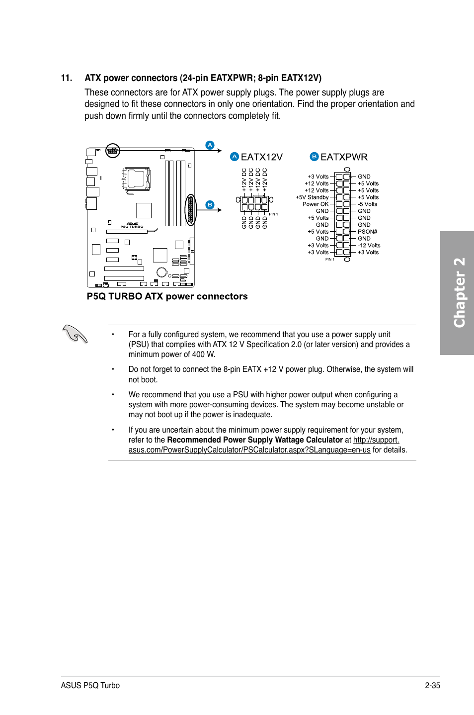 Chapter 2 | Asus P5Q TURBO User Manual | Page 53 / 114