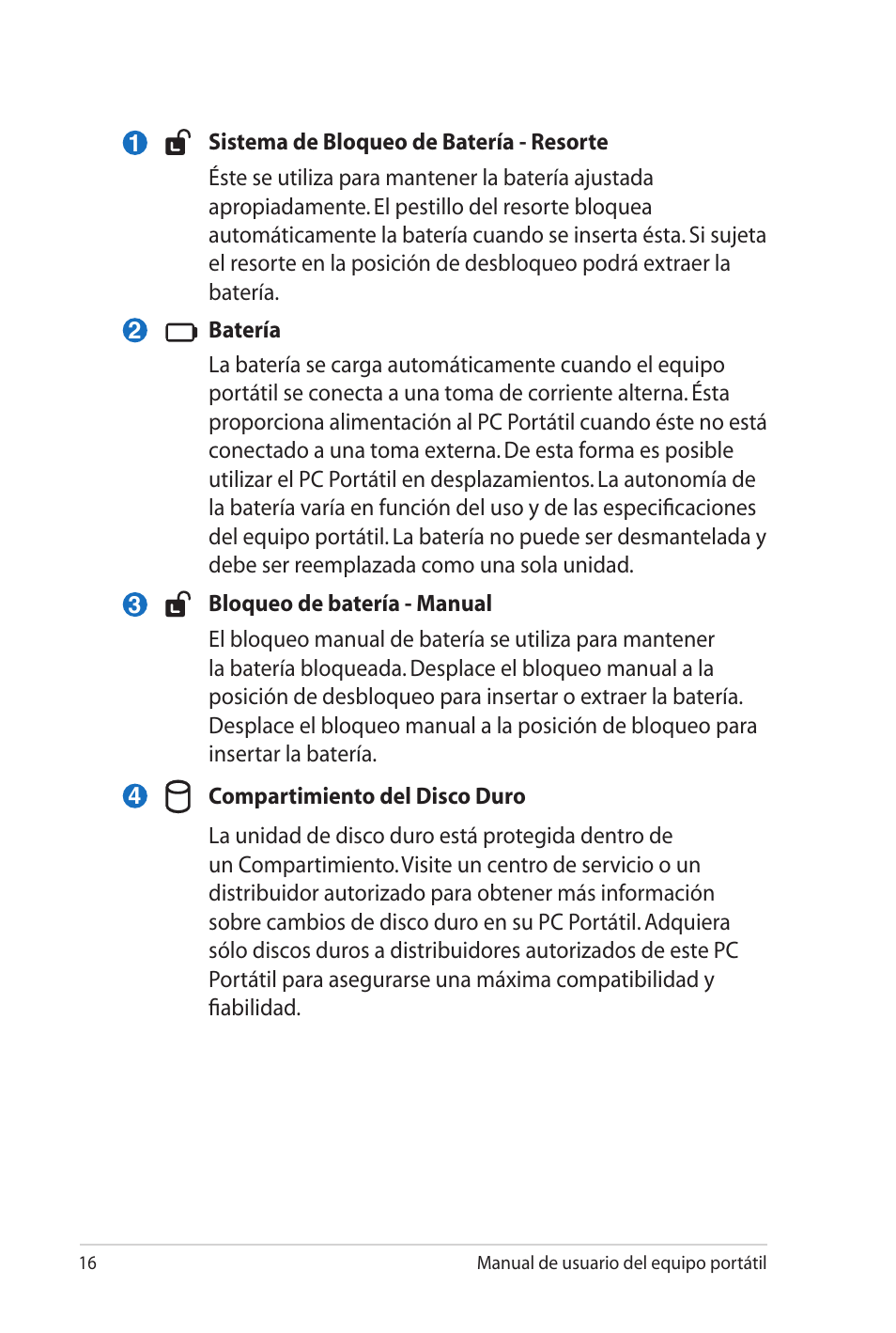 Asus X5MTK User Manual | Page 16 / 114