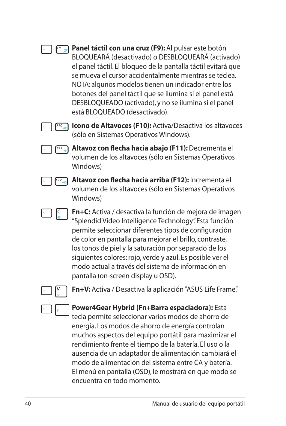 Asus X5MTK User Manual | Page 40 / 114