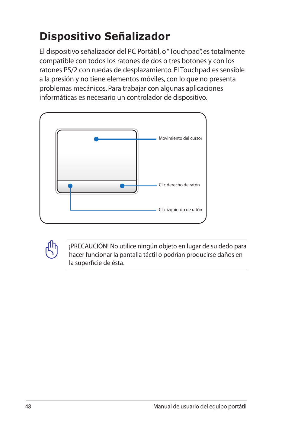 Dispositivo señalizador | Asus X5MTK User Manual | Page 48 / 114