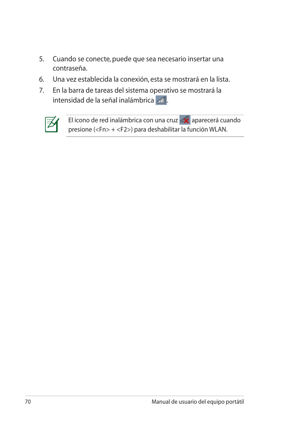 Asus X5MTK User Manual | Page 70 / 114