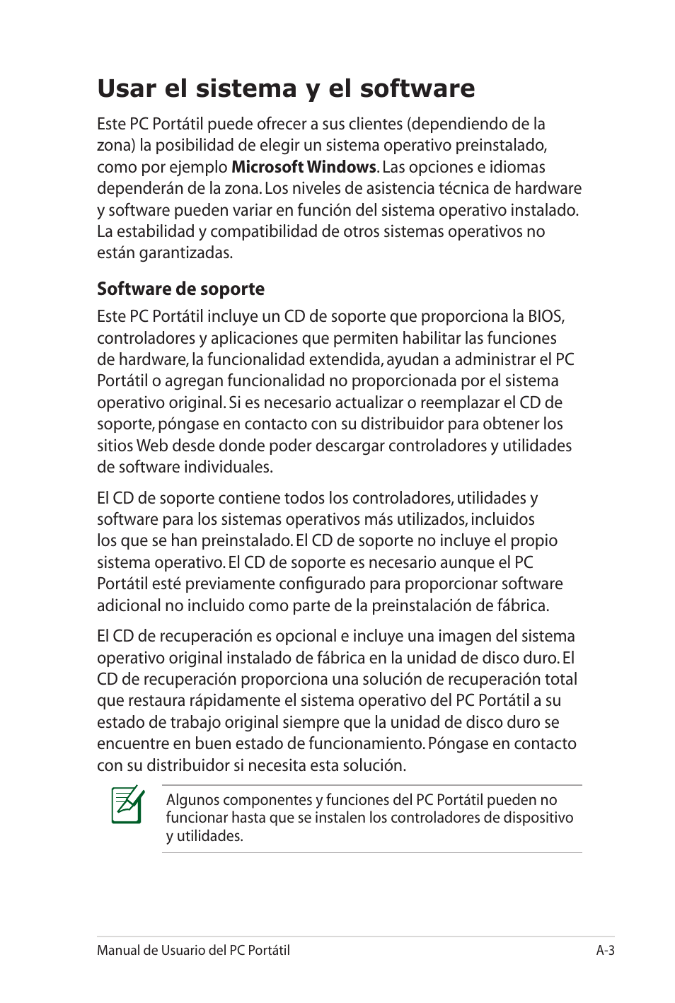 Usar el sistema y el software | Asus X5MTK User Manual | Page 77 / 114