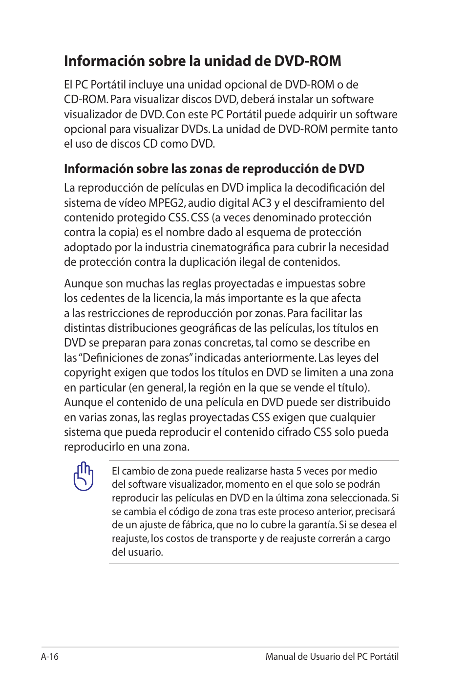 Información sobre la unidad de dvd-rom | Asus X5MTK User Manual | Page 90 / 114