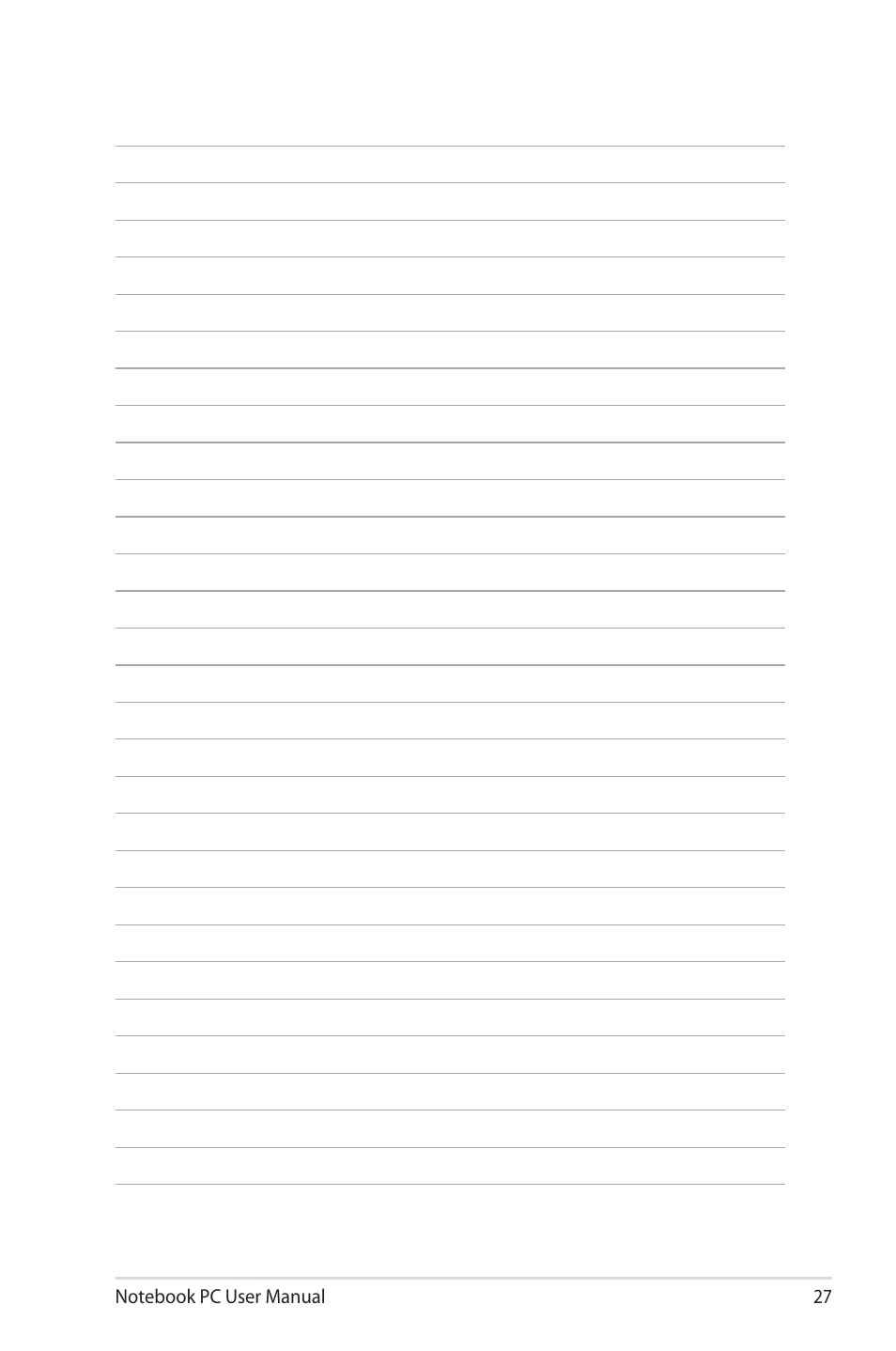 Asus UL20FT User Manual | Page 27 / 28