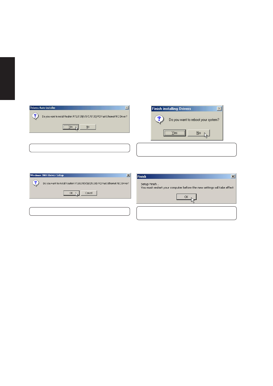 Lan driver (required), Installing the lan driver for windows me and 2000 | Asus L1A User Manual | Page 18 / 98