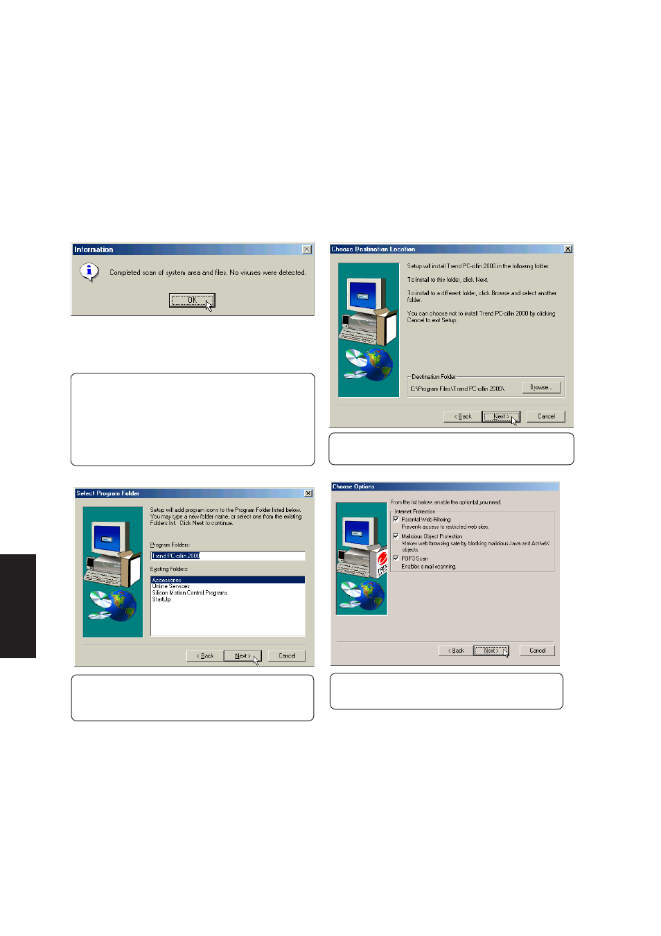 Pc-cillin 2000 | Asus L1A User Manual | Page 36 / 98